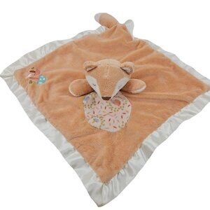 Douglas Baby Fox Lovey Plush Security Blanket Satin Edge Woodland Stuffed Animal